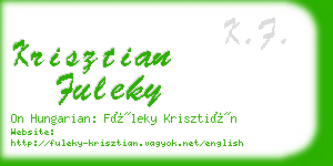 krisztian fuleky business card